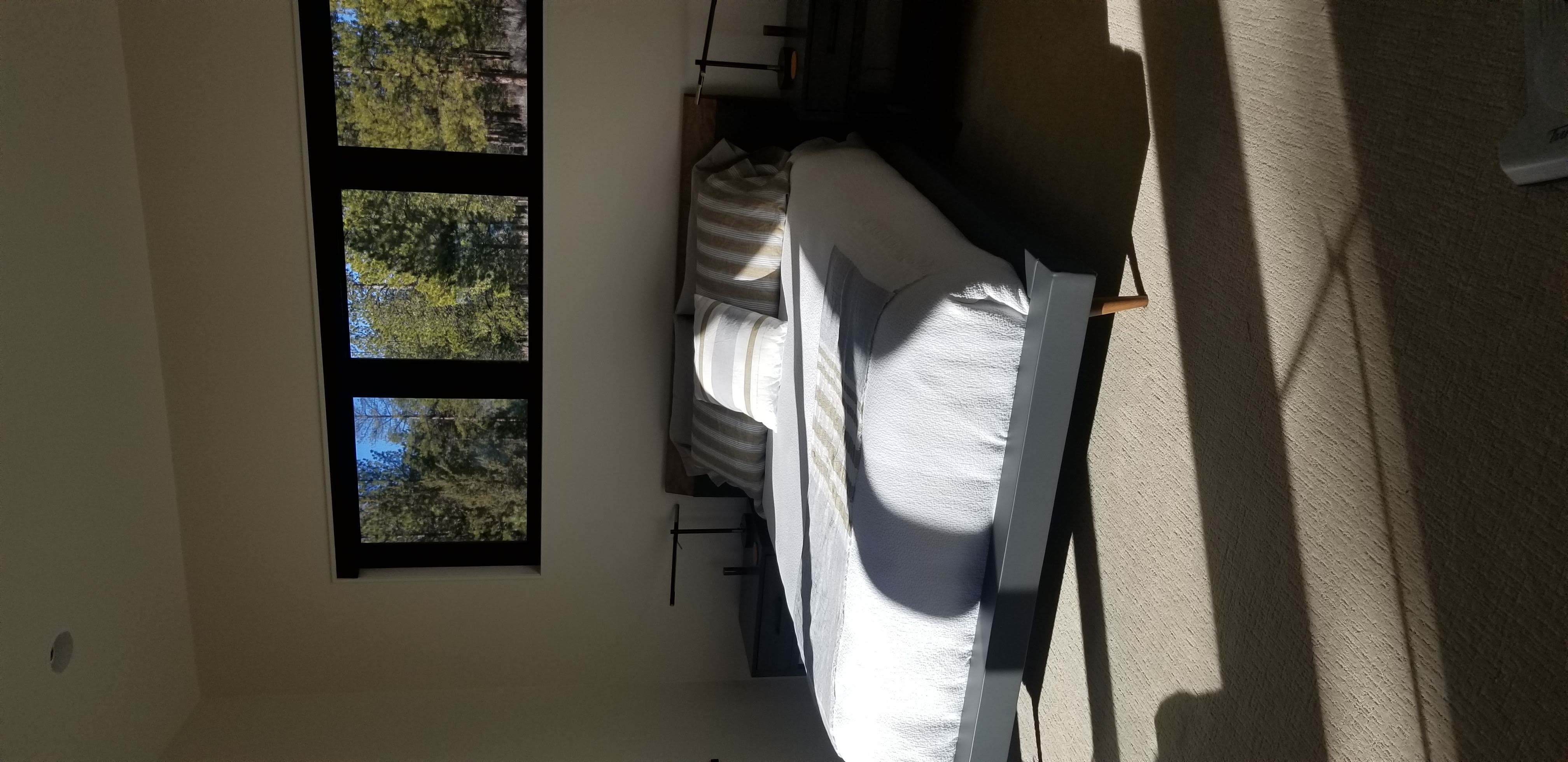 Vacation rental bedroom set for new guests